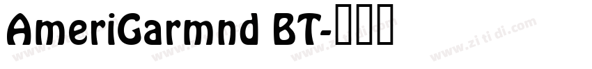 AmeriGarmnd BT字体转换